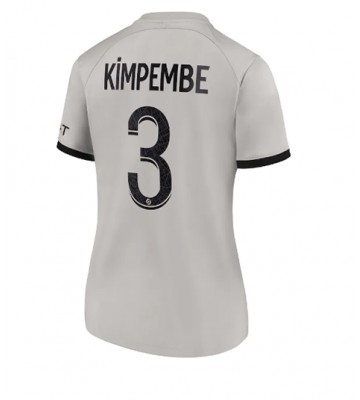 Paris Saint-Germain Presnel Kimpembe #3 Bortedrakt Kvinner 2022-23 Kortermet